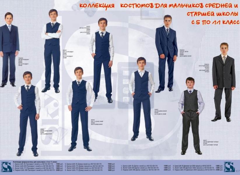 Школьная форма для мальчиков 5-11